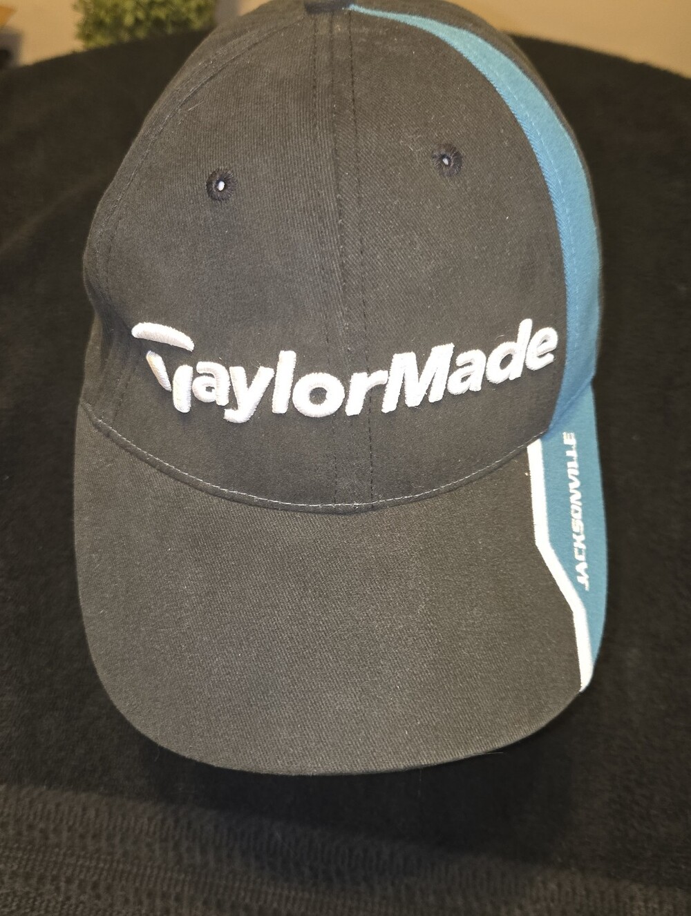 TaylorMade Golf Jacksonville Jaguars Hat Cap Black Teal Embroidered Strapback